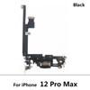 For iPhone 11 12 13 Pro Max 12 Pro USB With Micro Charging Port Charger Dock Flex Cable With IC Microphone Board Replacement