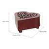 Wooden Music Box Kit Heart Shaped Case Vintage Wind Up Mechanism Office Boxes Puzzle Prop Decorative Birthday Gift Women