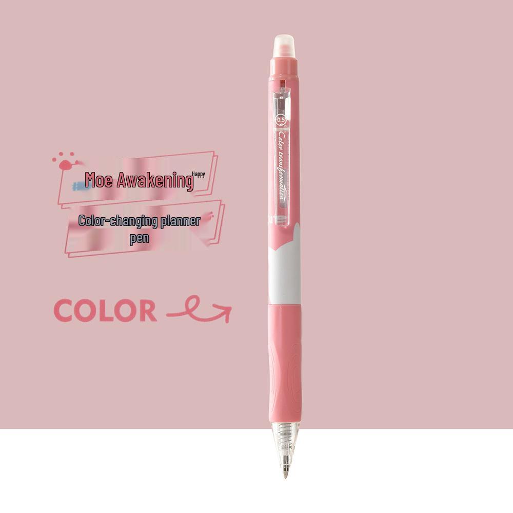 Chenxi Cat Paw Push-Type Erasable Gel Pen 0.6mm - Color-Changing Drawing Pen.