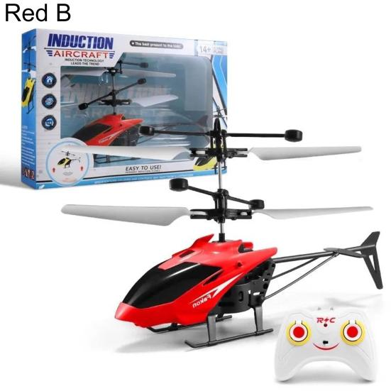 1 Set mit hellem Licht-Helikopter-Spielzeug für drinnen und draußen, ferngesteuert