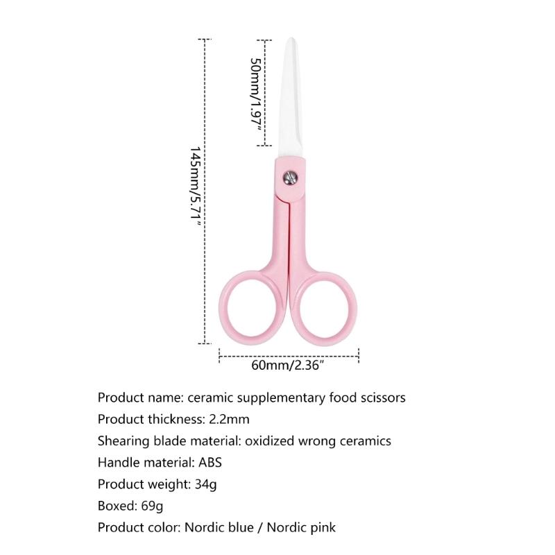 Portable Ceramic Scissor Quick and Efficient Cutting Corrosion-Resistant Ceramic Scissor for Babies and Toddlers