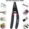 WGGE WG-013 Wire Stripper and Cutter 7'',Cuts, strips wire and loops 10-20 AWG Solid and (0.8-2.6mm) Stranded