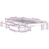 VidaXL Cadre de lit sans matelas 75x190 cm bois de pin massif 3309023