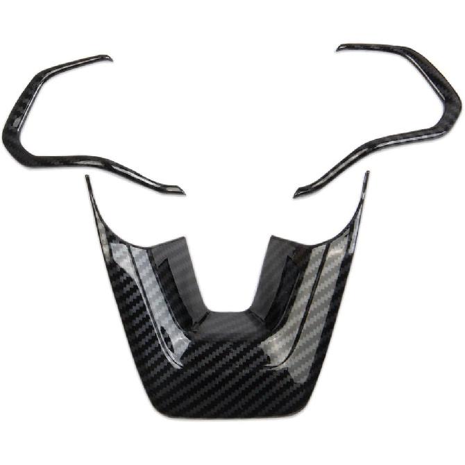 Carbon Fiber Style Steering Wheel Cover Molding Trims for 2022-2025 Lexus NX,2023-2025 RX/TX/RZ/GX