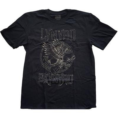 Men's Lynyrd Skynyrd '73 Eagle Guitar T-shirt Small Black