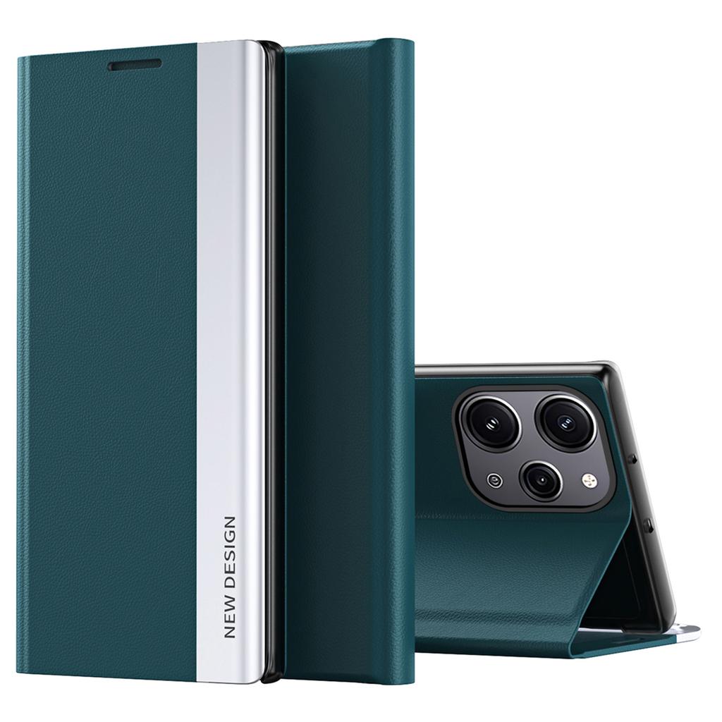 For Xiaomi Redmi 12 4G/Redmi 12 5G (Global)/Redmi 12R 4G/Redmi Note 12R 5G/Poco M6 Pro 5G Leather Case Stand Cover
