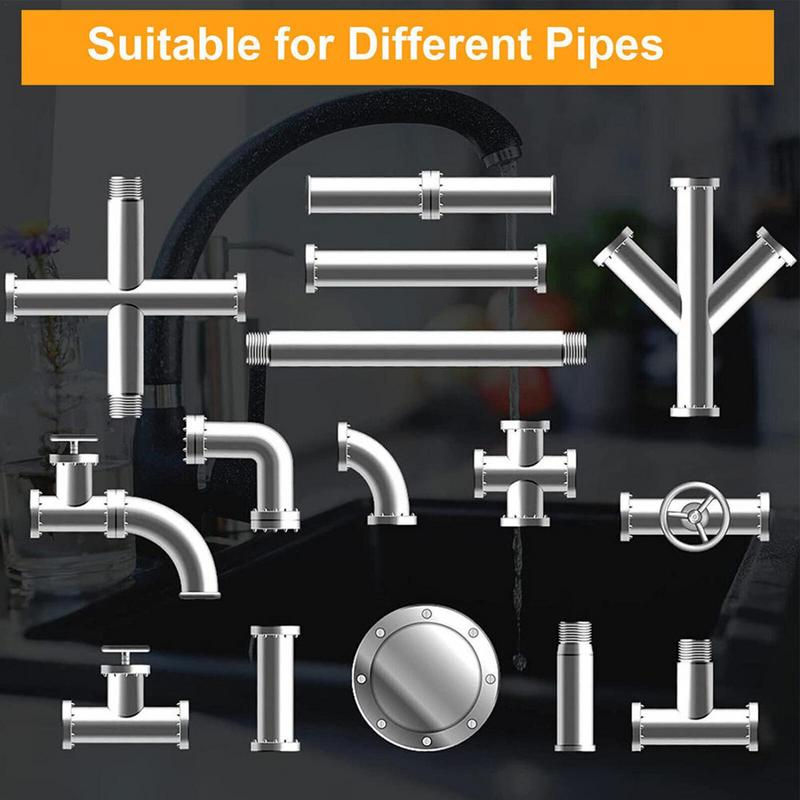 Pipeline Cleaner Tool 7Pcs Carbon Steel Cutting Head For Sewer Pipe Remover Dredging Tool For Home Hotel Shopping Mall Sink