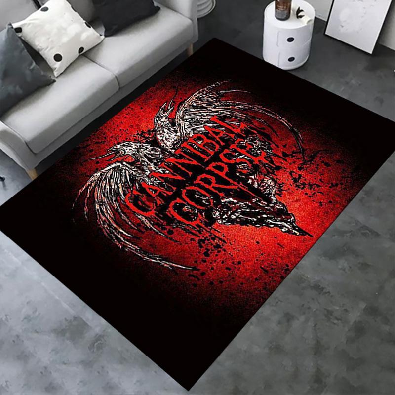 Cannibal Corpse Carpet Rug for Living Room Bedroom Home Sofa Decoration,Kids play Non-slip Floor Mat