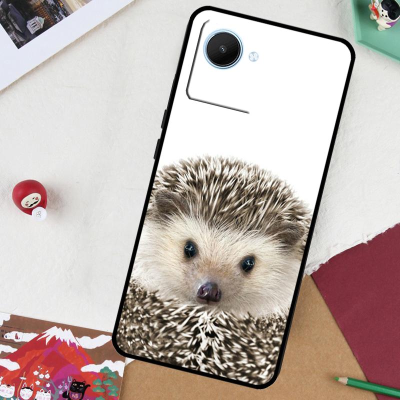 Hedgehog For Realme GT 7 Pro GT 6 5 6T 10 11 12 13 14 Pro Plus C61 C53 C51 C21Y C25S C75 C55 C67 Case