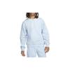 Nike Embroidered Logo Solid Crew Neck Sweatshirt Men Tops Light-Blue DA0318-441