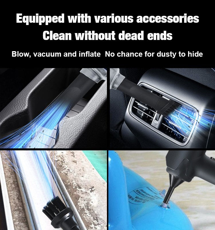 Blow Vacuum and Inflate all-in-one Cordless Vacuum Cleaner for Home and Car Handheld Strongly Wireless Cleaner Home Appliance