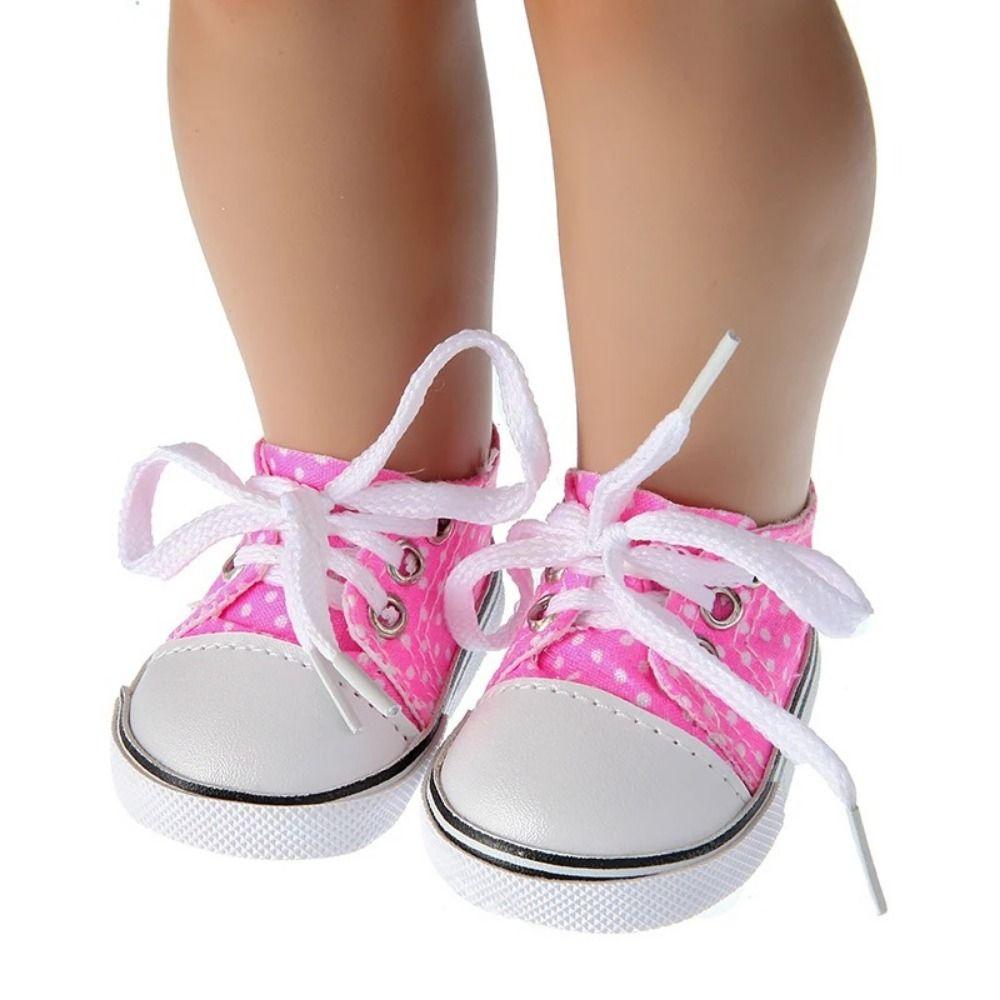 7CM BJD Doll Shoes Lace-up Mini Casual Shoes Sneakers Shoes Doll Sneakers  Girl Gift