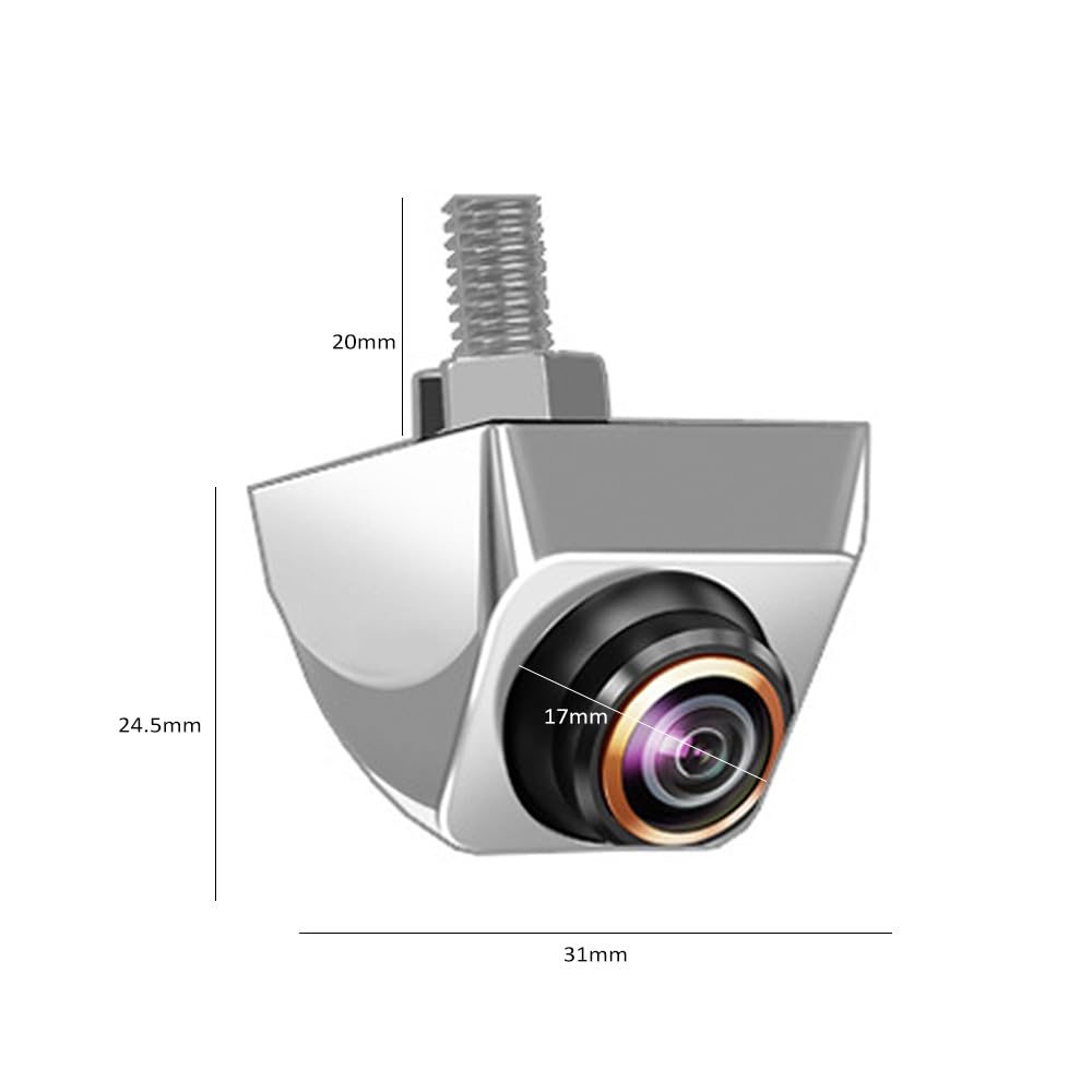 Car Backup View Camera,Car Backup/Front View Camera 170° Wide Angle Fisheye Lens 1080P Night
