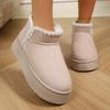 Fashion Women Winter Fashion Thick-soled Snow Boots 2025 New Flat-soled Plus Cotton Shoes Comfortable Casual Boots Women Shoes for Women