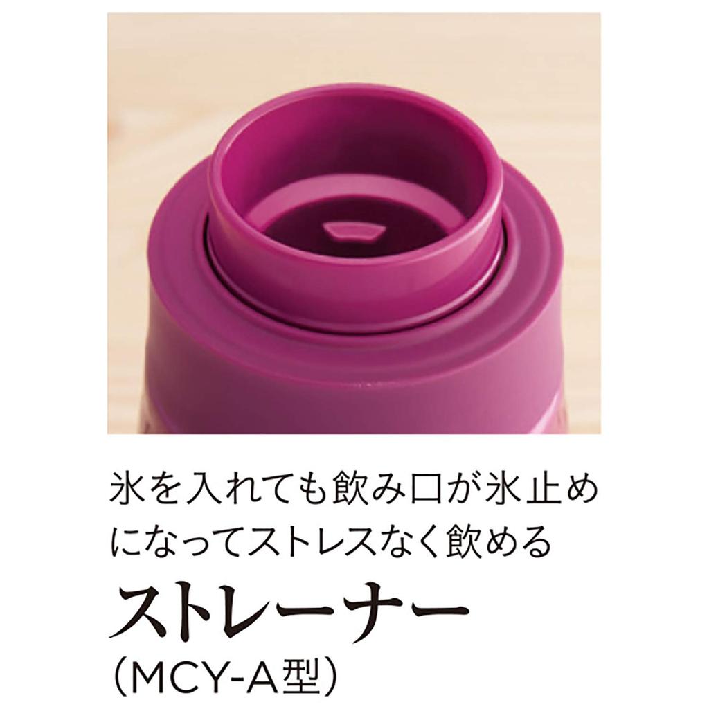 Tiger Vacuum Bottle (TIGER) Mug Bottle, Rose Pink, 350ml, MCY-A035PS