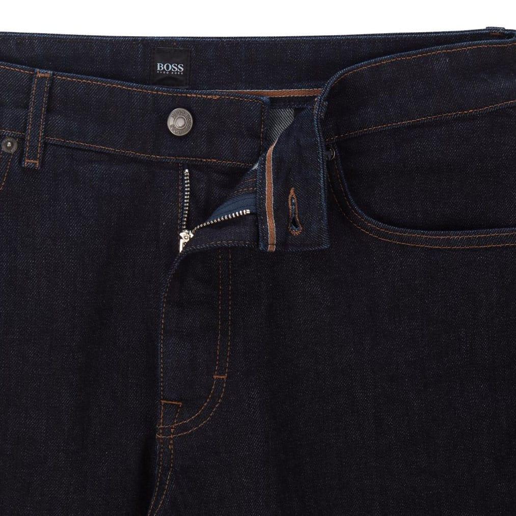 Boss Mens Albany Leather Patch Regular Jeans