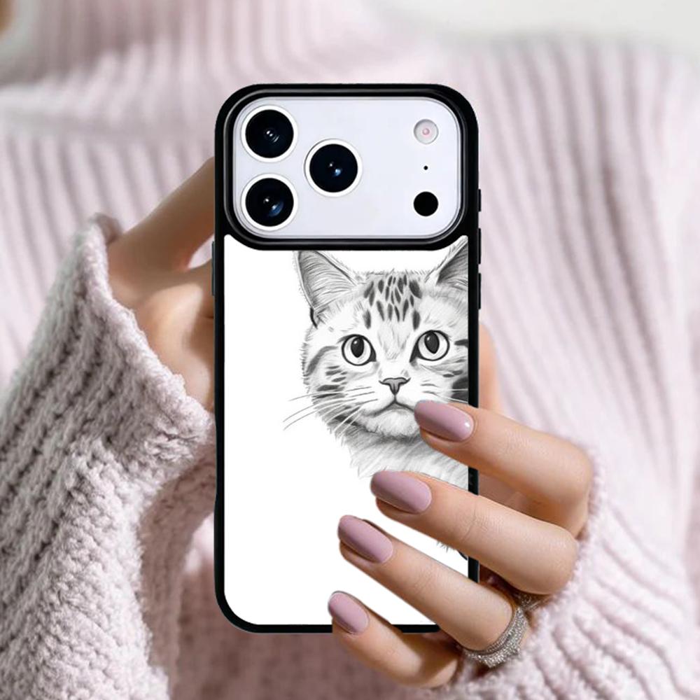 Lustige schleichende Katze Handyhülle Für Apple iPhone 17 Air 16E 15 14 Plus 13 12 11 Pro Max Mini Funda Abdeckung