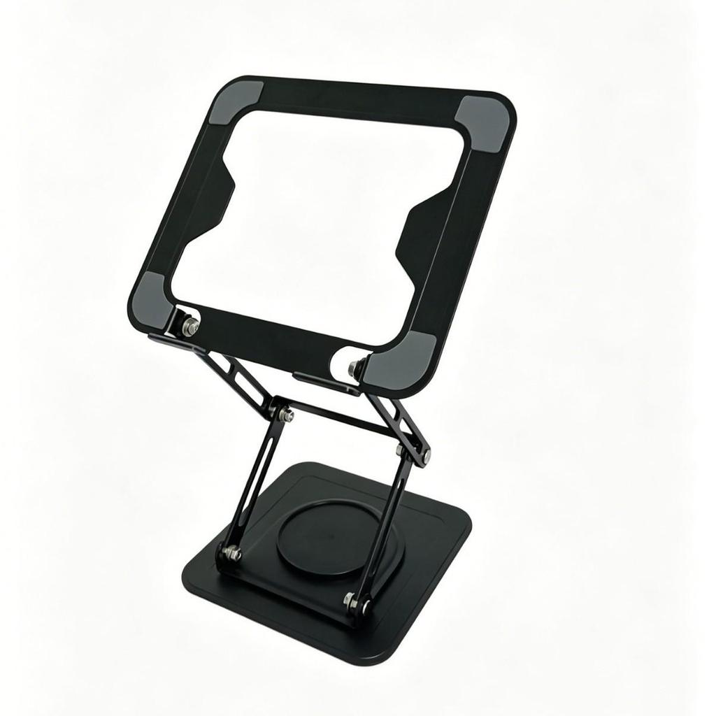 Adjustable Dual Foldable Laptop and Tablet Cooling Stand with 360° Rotation
