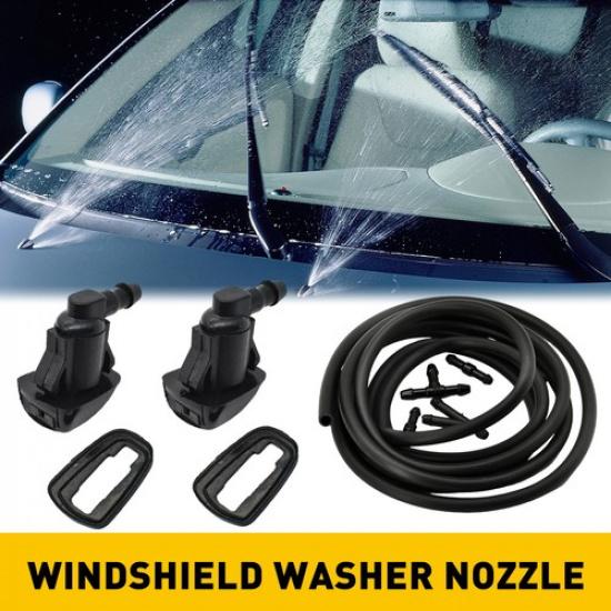 

7x Windscreen Wiper Tube Pipe Hose Jet Washer W/ Connectors Kit For Nozzle Pump