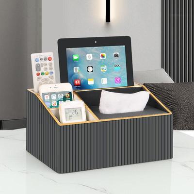 Leather Multi-functional Desktop Tissue Box