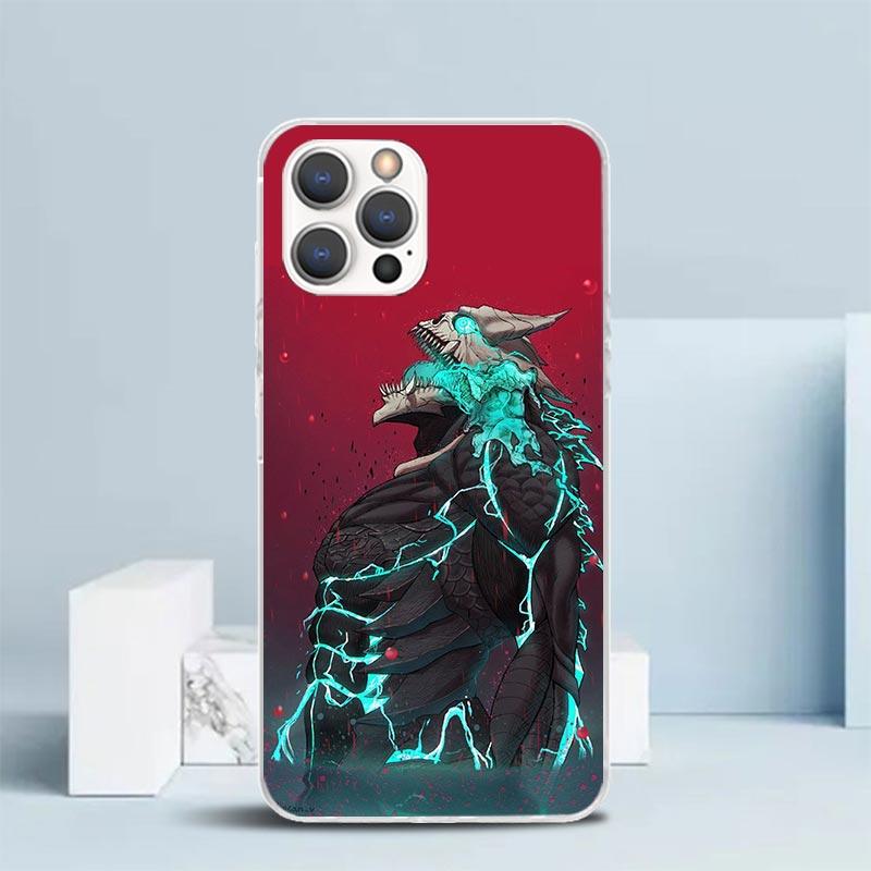 Kaiju No. 8 Anime Soft Cover for iPhone 16 17 Air 15 14 Pro Max 16E Phone Case 13 Mini 12 11 7 SE 8 Print Pattern Fit Cases 16 1