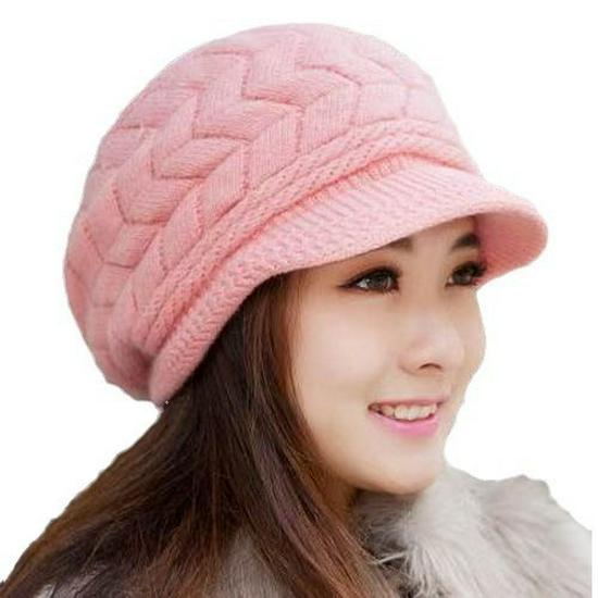Women's Korean Style Ear Protection Woolen Beret: Fashionable, Warm, Versatile, Plus Velvet & Thick Knitted for Autumn/Winter.