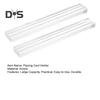2Pcs Clear Plastic Playing Card Holders Large Capacity Clever Slot Design Playing Card Holder Tray Game Accessories