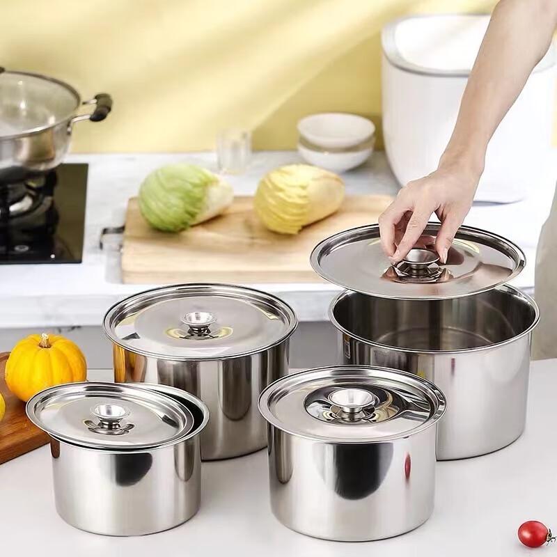 

Huihuang Commercial Thickened Stainless Steel Mixing Bowl with Lid