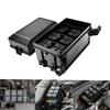 12-Slot Relay Box 6 Relays 6 ATC/ATO Standard Fuses Holder Block with 41pcs Metallic P Universal for Automotive Marine Use