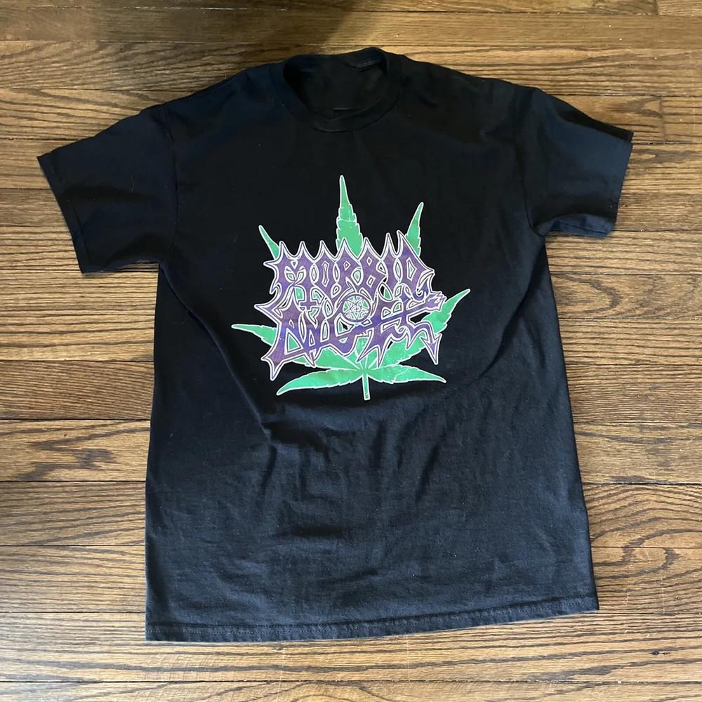 Morbid Angel - Weed Short Cotton Black All Size Shirt Unisex T-Shirt XXL