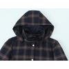 High-End Women's Plaid Hooded Jacket & High-Waisted Lantern Pants Set