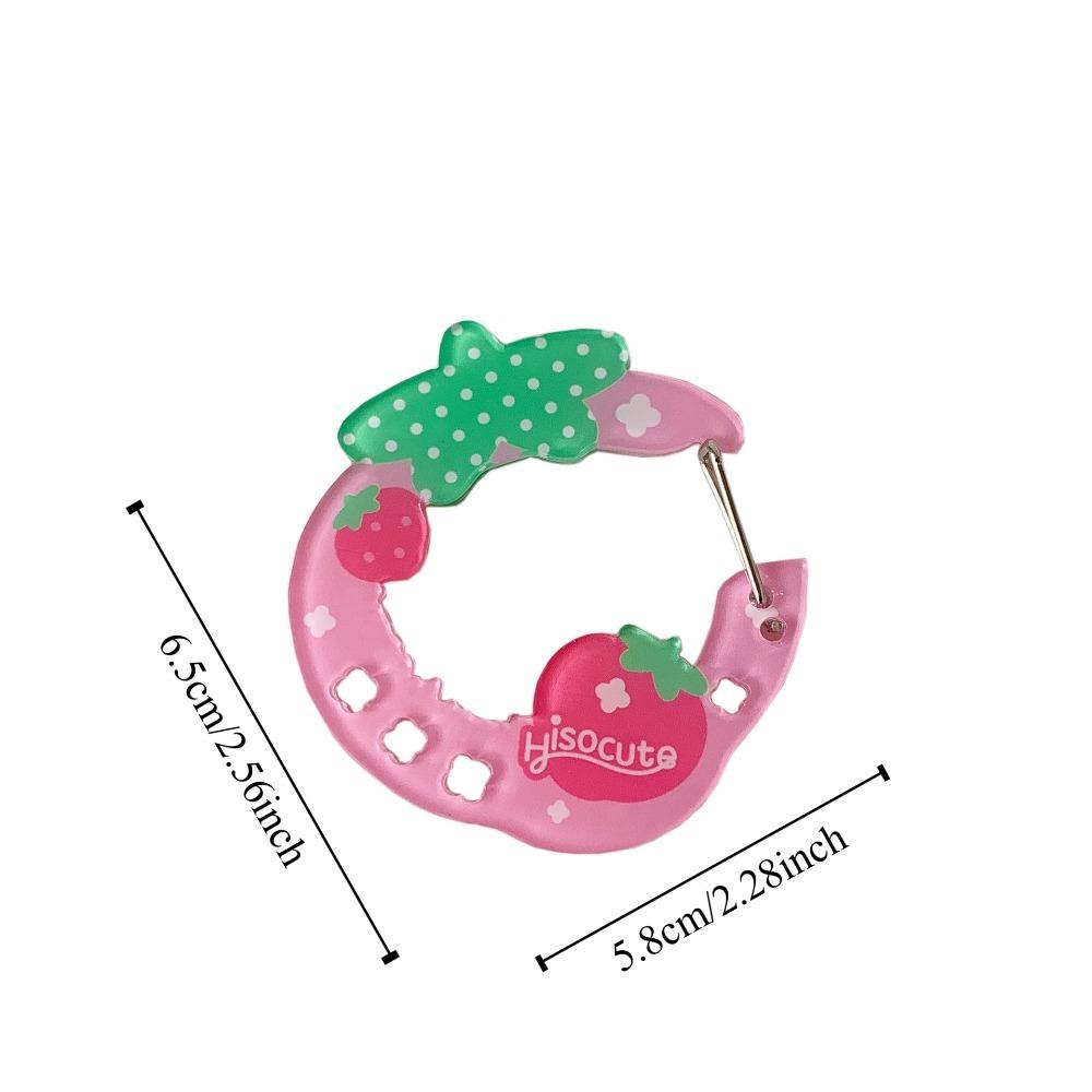 Mountaineering Buckle Korean Ins Keychain Cute Fruit Keyring  School Bag Decor