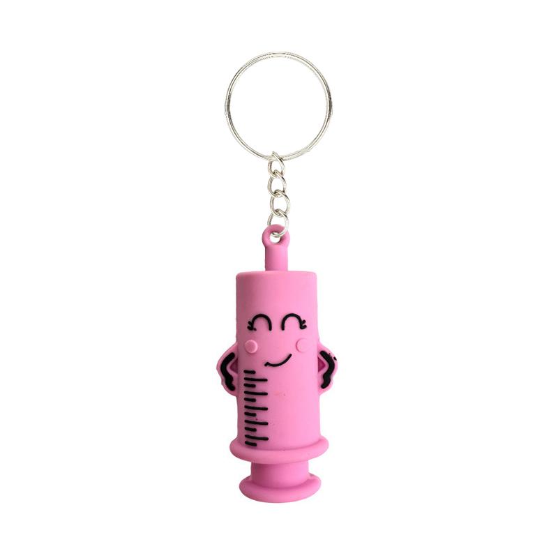 Ampoule Bottle Opener Keychain Syringe-Shaped Cutter Nurse Doctor Aid Medication Vial Breaker Tool Keyring Backpack Accessories