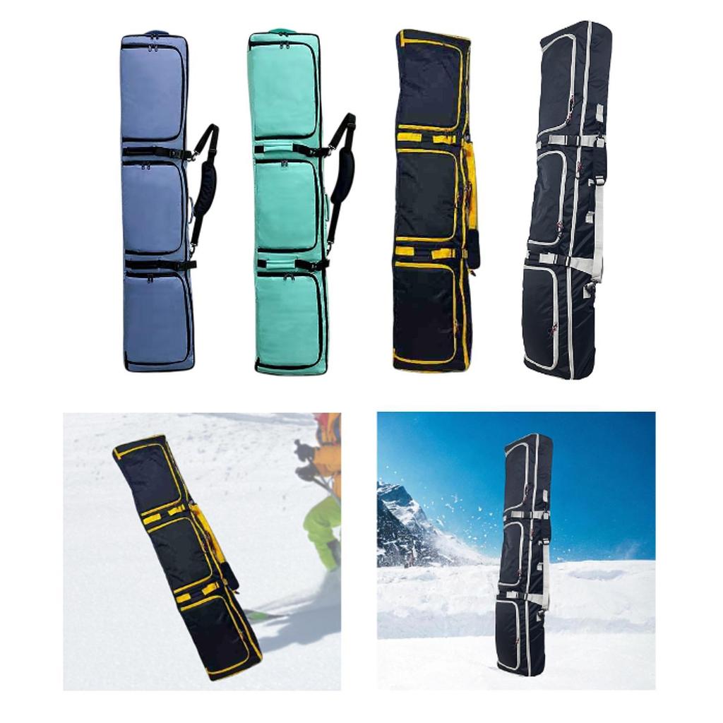 Ski Equipment Bag Snowboard Carrier Backpack With Wheels Waterproof Polyester Adjustable Size