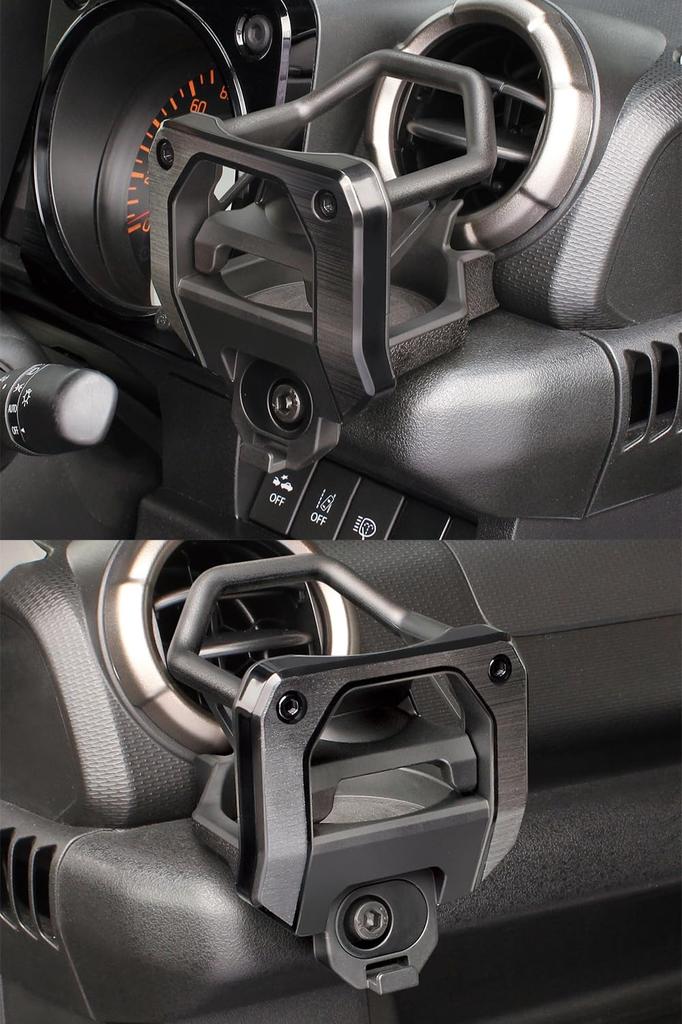 Tsuchiya Yac Zestaw uchwytów na napoje do Suzuki Jimny / Jimny SIERRA JB64 / JB74 (Strona kierowcy i pasażera, SY-SZ4 i SY-SZ5)