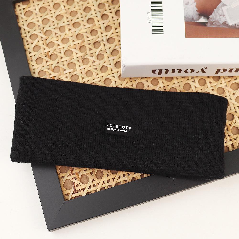 Knitted headband women's tied hair fashion autumn headband sports headscarf autumn and winter headgear