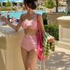 Women's Sexy High-Waisted Bikini with Slimming Effect for Summer Vacations