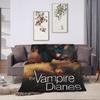The Vampire Diaries Damon Salvatore Blankets Soft Fashion For Couch Chair Airplane Travel Flannel Bedspread Bed Cover