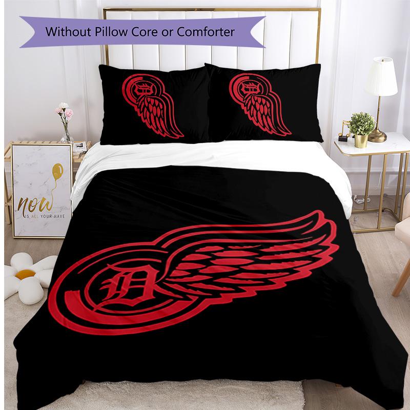 Detroit Pistons Printed 3PCS Bedding Set Soft Breathable Duvet Cover Pillowcases Set Washable Bedroom Decor Home Gift