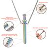 Stainless Steel Mindful Breathing Whistle Necklace Anxiety Relief Necklace For Anxiety Stress Panic Meditation Tools