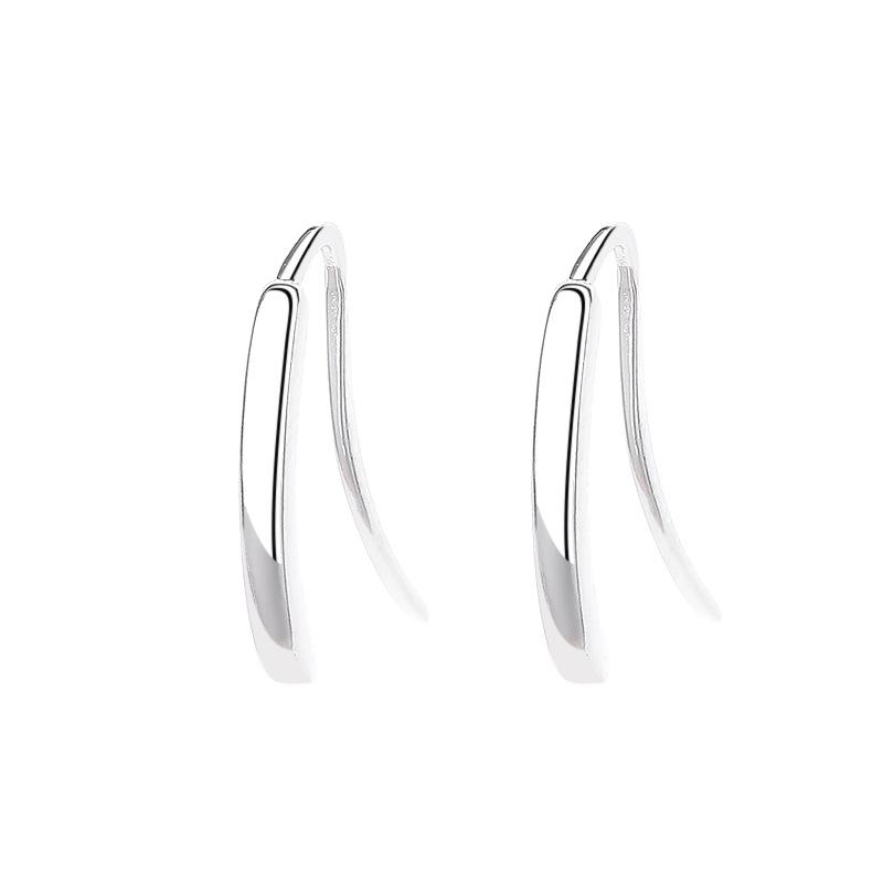 Water Drop Stud Earrings Women 2025 New Simple High-End Earrings Geometric Glossy Tide Earrings