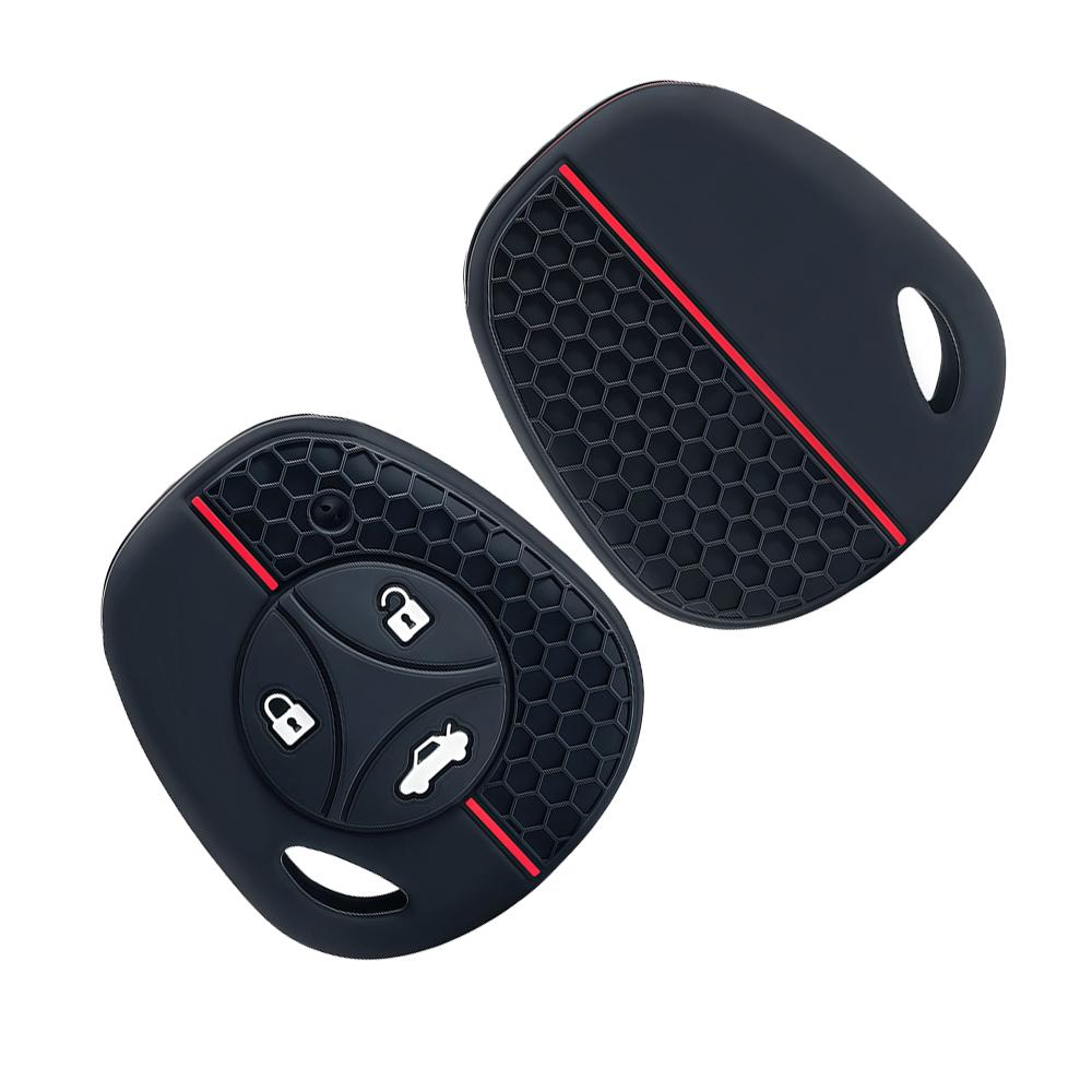 3 Button Silicone Rubber Car Key Cover Case Set For Lada Vesta Granta Priora Kalina Remote Bey Holder