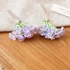 Sweet Pastel Floral Hair Clips Artificial Flower Bouquet U Pins Delicate Hair Accessories For Wedding Party Daily Hair Styling