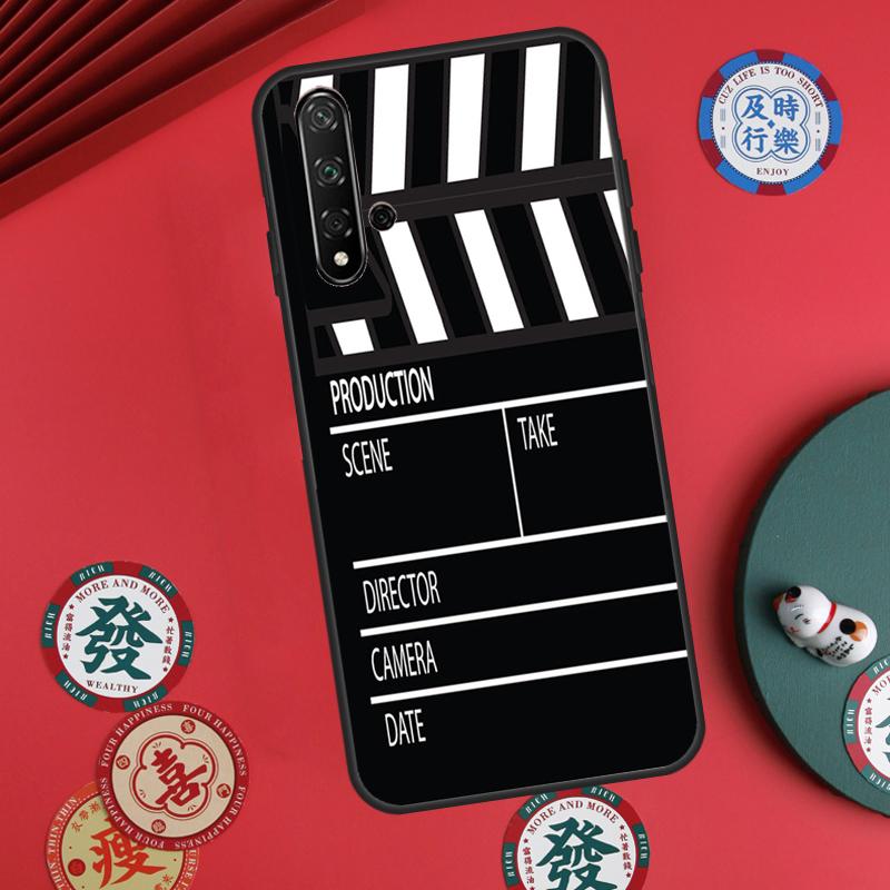 Clapper Board For Huawei Nova Y73 Y72 Y61 Y91 Y90 Y70 Y60 12s 12i 11i 8i 9 10 SE P60 Pro P30 P40 Lite Case
