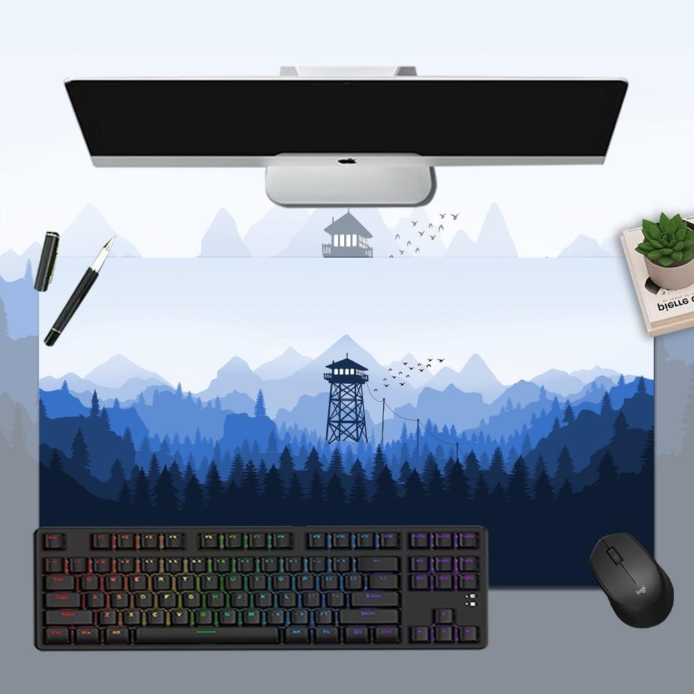 Deep Forest Firewatch Mousepad Boy Pad Natural Rubber Gaming Mousepad Desk Mat Size For Gameing World Of Tanks CS GO Zelda