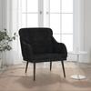 Day and Night - Day and Night Black Velvet Armchair 63x76x80 Cm