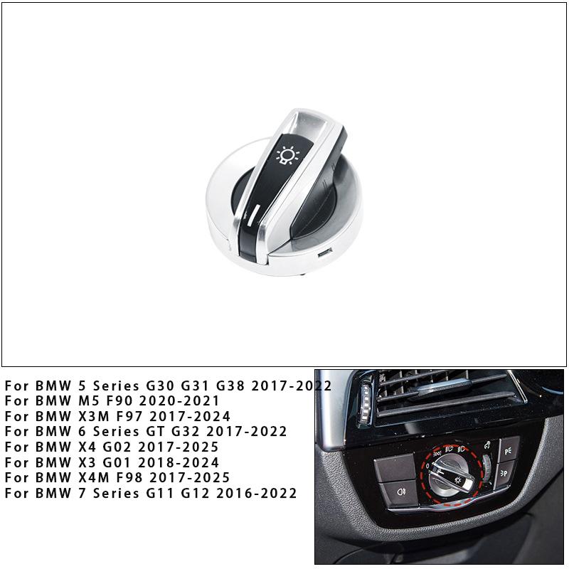 Do BMW serii 7 Pokrywa przełącznika reflektorów 730 G11 G12 Panel pokrętła sterowania światłami Akcesoria 61319472978 2016-