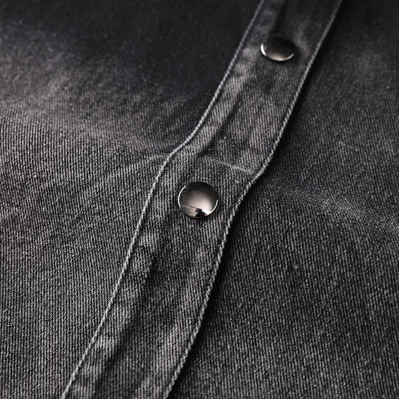 American Workwear Denim Men's Long-sleeved Casual Spring and Summer Retro Tops Hong Kong Style Trendy Jackets