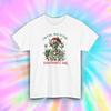 Funny Skeleton Christmas T-Shirt S-5XL Lights Humor Gift I’m Fine This Is Fine