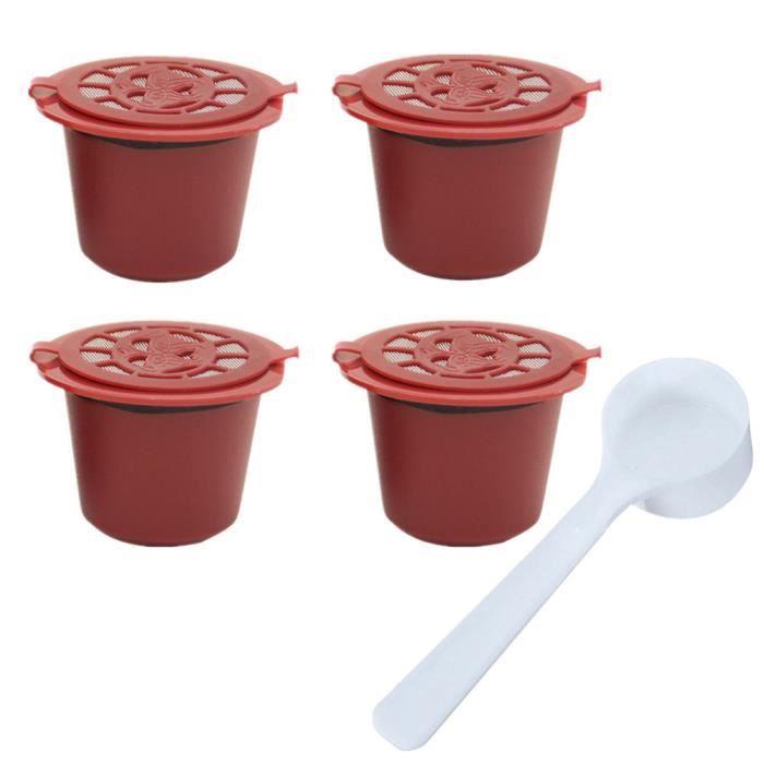 

4pcs réutilisables Capsules de café pods tasses à café filtre pour machine à café LZX80912731RD